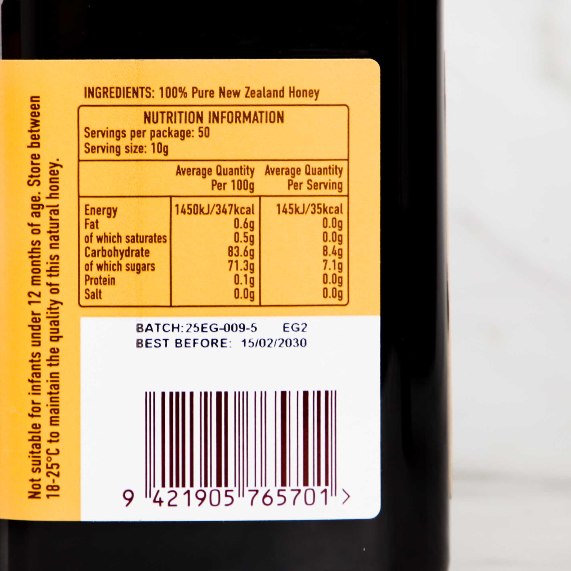 Manuka Honey MGO 100+ - 500gr